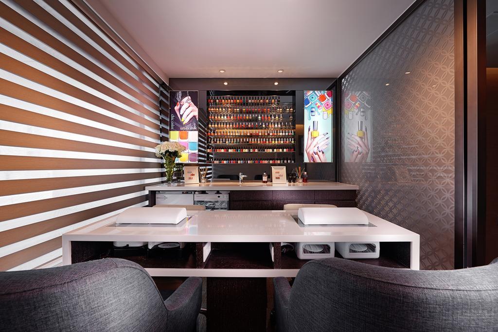 מלון Humble House Taipei, Curio Collection By Hilton מראה חיצוני תמונה 3D interior visualization of a lounge